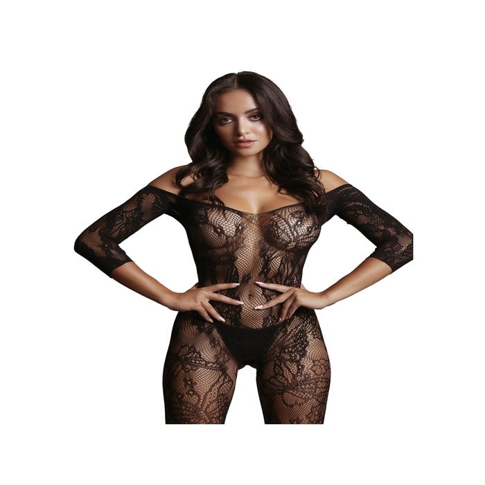 Combinaison Épaules Nues & Dentelle Noire