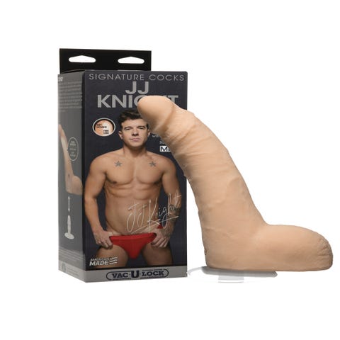 Dildo avec Testicules Vac-U-Lock JJ Knight 21,6 cm Signature Cocks