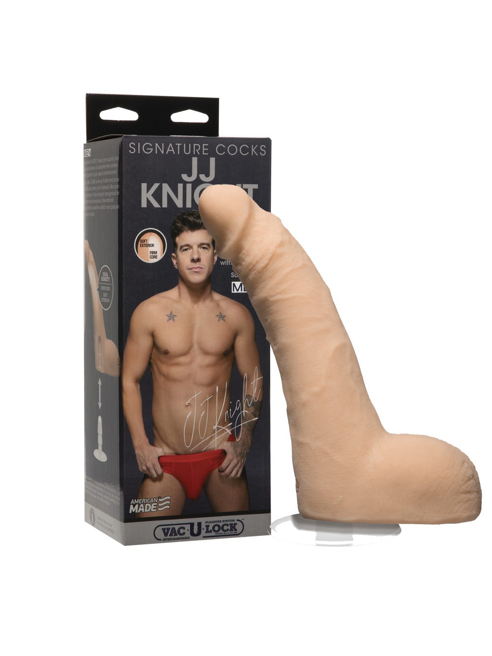 Gode avec testicules JJ Knight 21,6 cm Signature Cocks main product photo