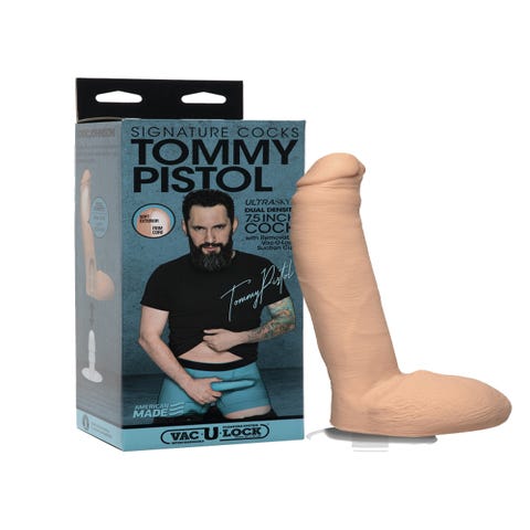 Dildo avec Testicules Vac-U-Lock Tommy Pistol 17,8 cm Signature Cocks
