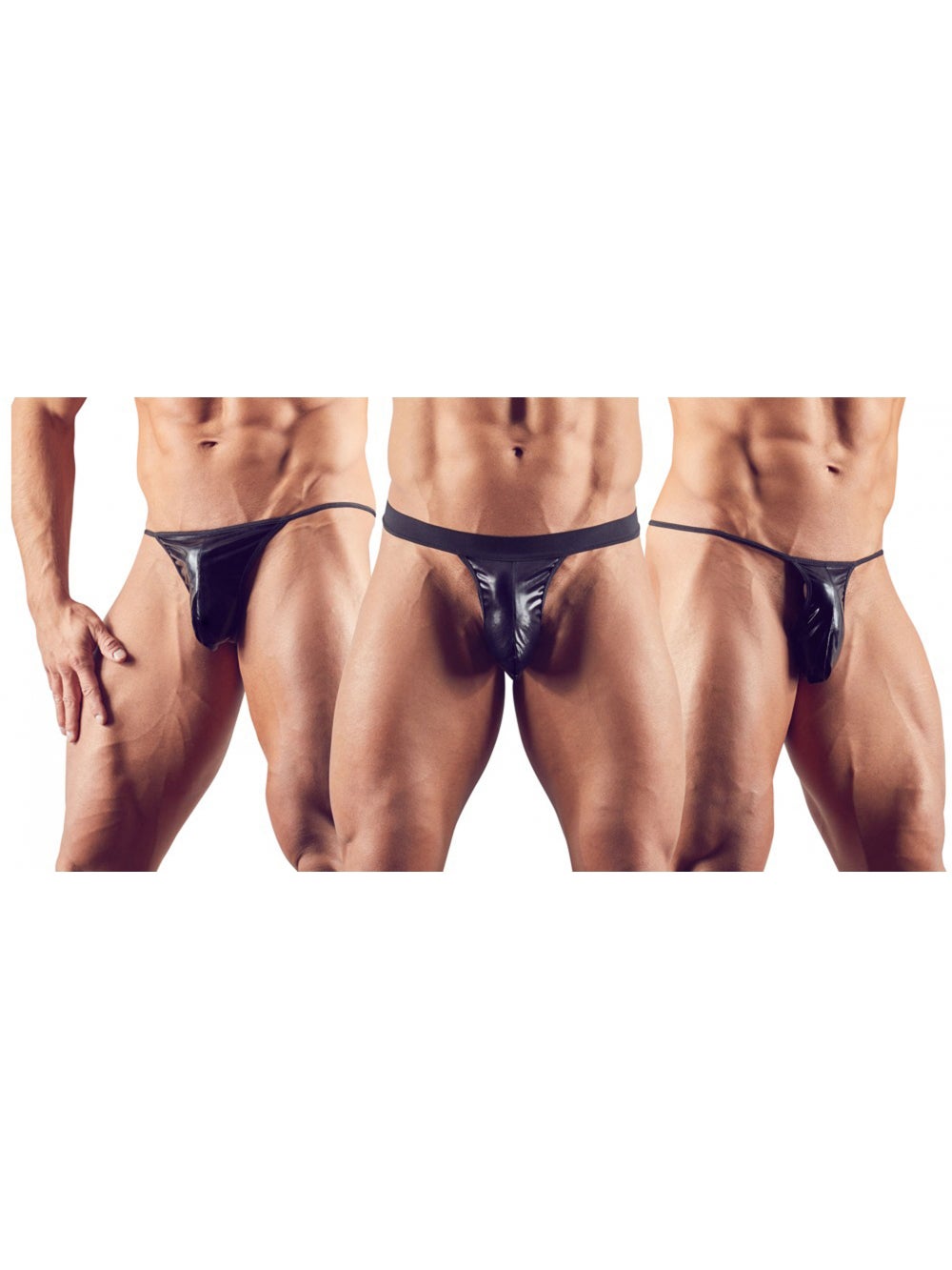 Set de 3 Strings Triangles Noirs 7