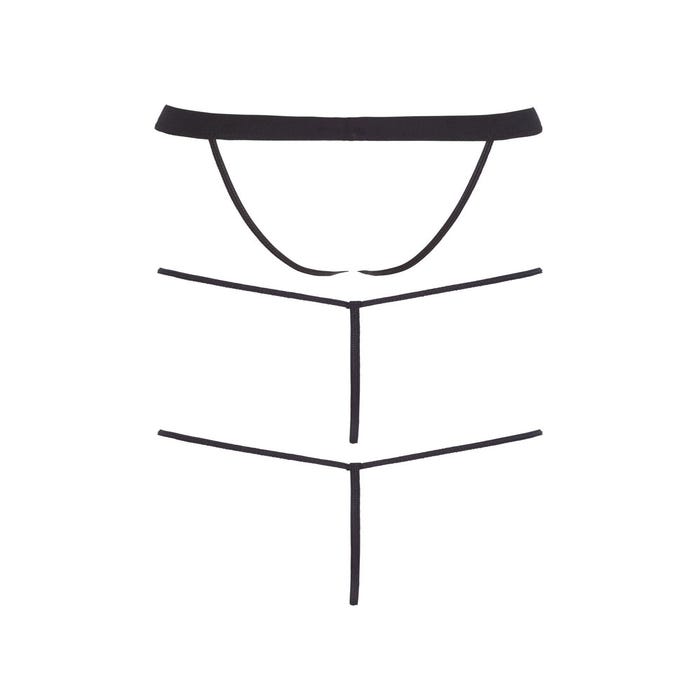 Set de 3 Strings Triangles Noirs