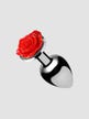 Plug Anal Métal Bijou Red Rose Medium