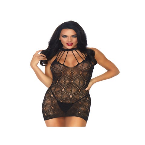 Robe Dos Nu & Dentelle Noire