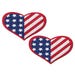 Caches-Tétons Coeur Drapeau Américain