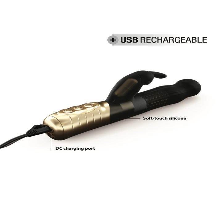 Stimulateur Rabbit Baby Rabbit Rechargeable Black & Gold Edition