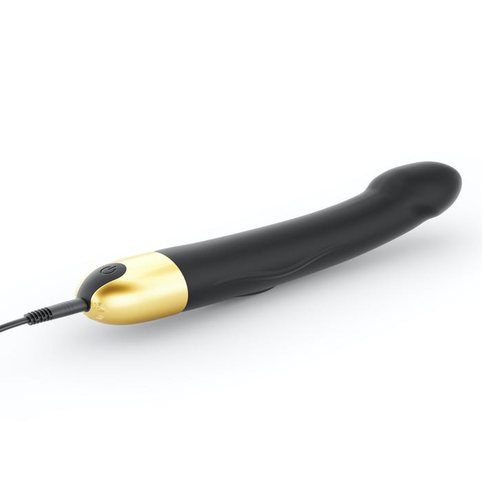 Vibromasseur Real Vibration M Rechargeable Black & Gold Edition
