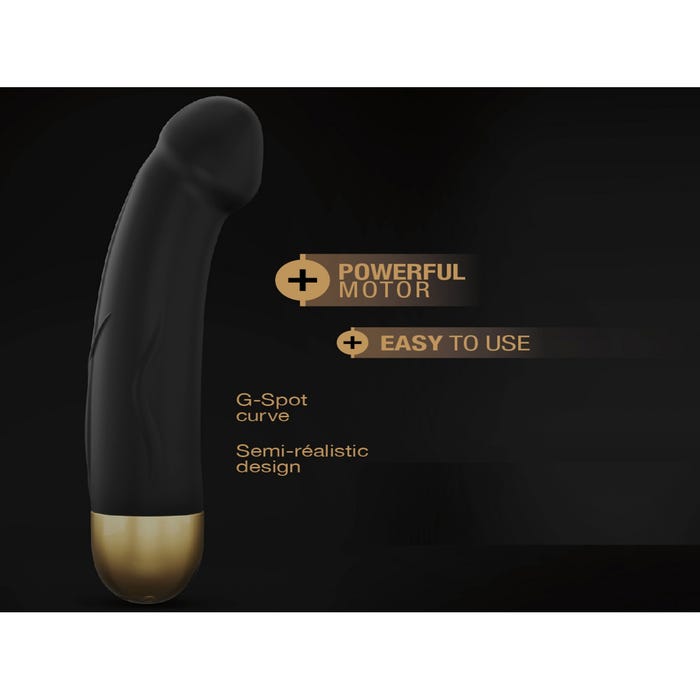 Vibromasseur Real Vibration M Rechargeable Black & Gold Edition