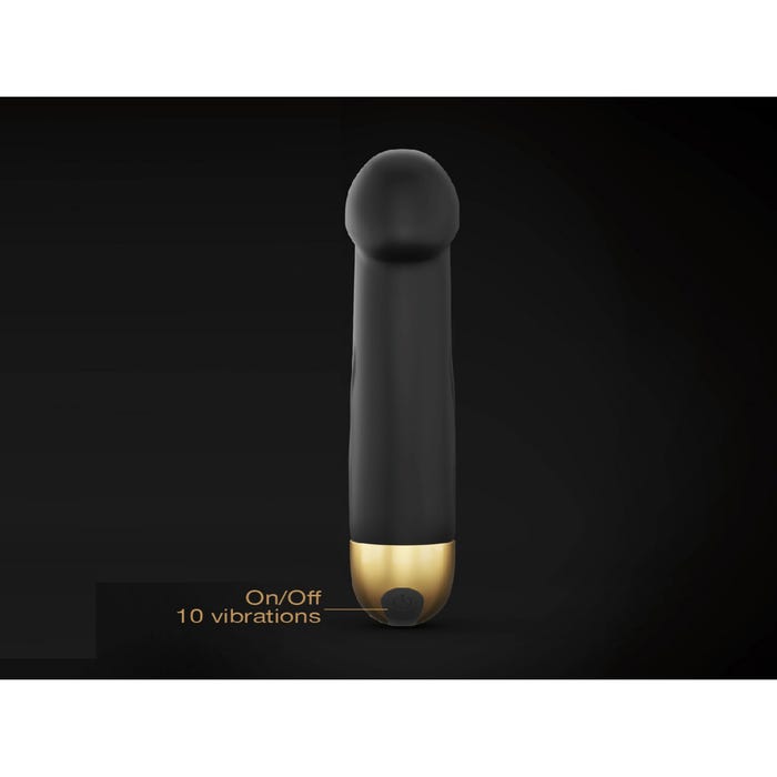 Vibromasseur Real Vibration M Rechargeable Black & Gold Edition