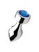 Plug Anal Métal Weighted Bijou Blue Gem Medium