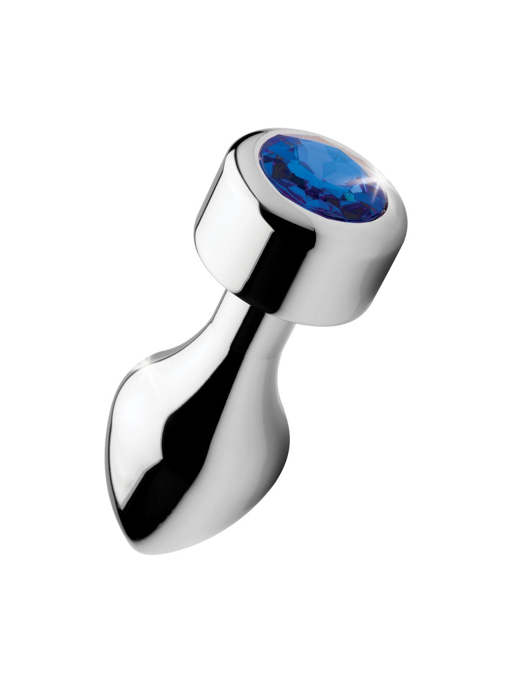 Plug Anal Métal Weighted Bijou Blue Gem Large 2