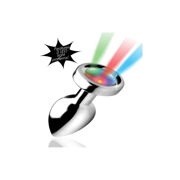Plug Anal Métal Lumineux Light Up Small