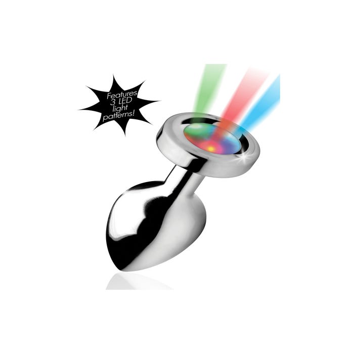 Plug Anal Métal Lumineux Light Up Medium