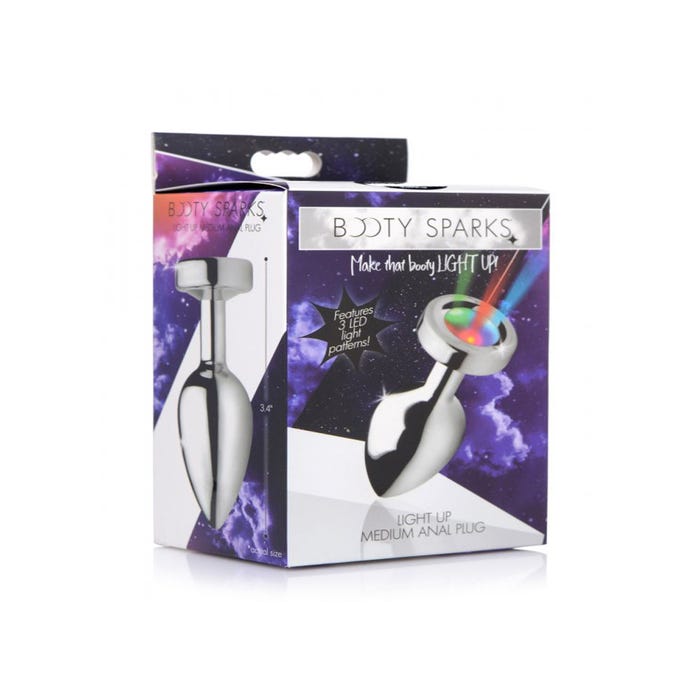 Plug Anal Métal Lumineux Light Up Medium
