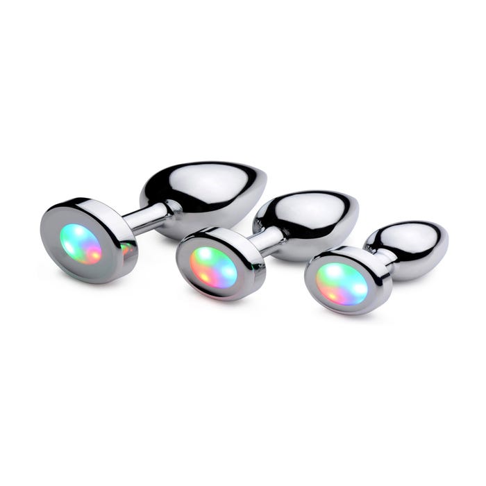 Plug Anal Métal Lumineux Light Up Medium