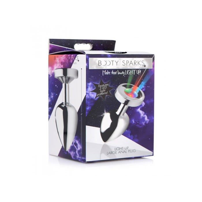 Plug Anal Métal Lumineux Light Up Large