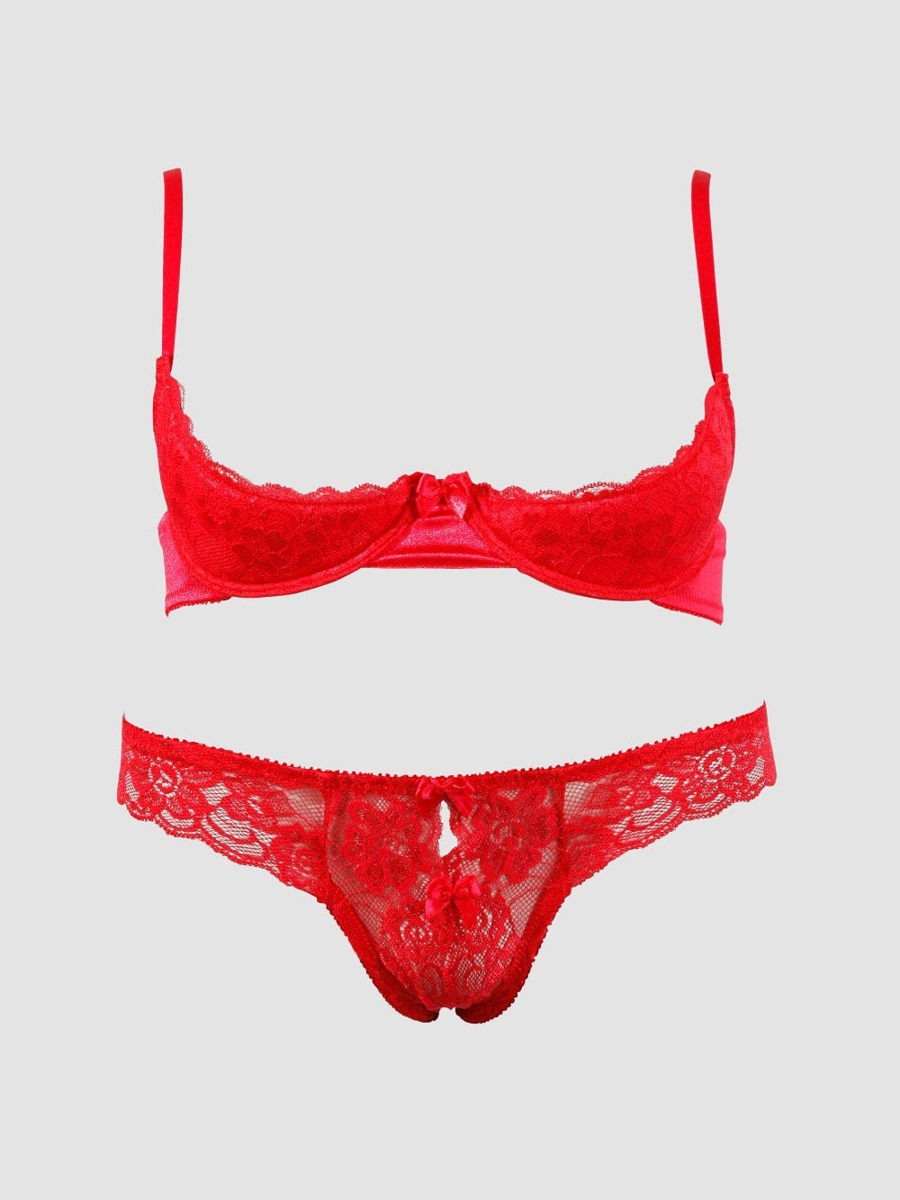 Ensemble 2 Pièces Dentelle Rouge Cottelli Collection Ensemble 2 Pièces Dentelle Rouge Cottelli Collection