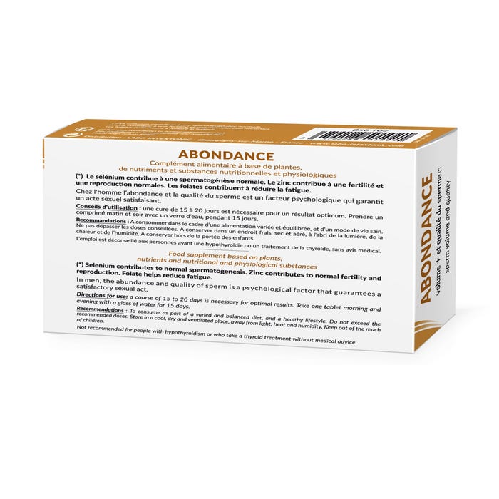 Aphrodisiaque Abondance 30 Comprimés