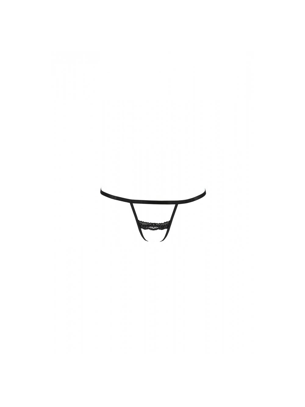 String Ouvert Shelly Noir Devil Collection