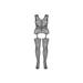 Combinaison Effet Porte-Jarretelles F232 Noire