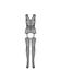 Combinaison Effet Porte-Jarretelles F232 Noire
