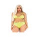 Ensemble 2 Pièces 81602 Lanières Jaune Fluo