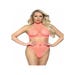Ensemble 2 Pièces 81552 Dentelle Corail Fluo