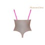 Body String Corps à Corps Taupe & Rose Fluo