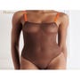 Body String Corps à Corps Choco & Orange Fluo