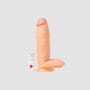 Vibromasseur XXL avec Testicules 31 cm The Power