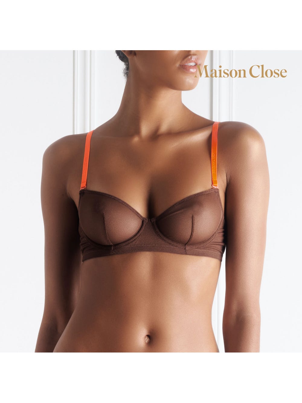 Soutien-Gorge Corbeille Corps à Corps Choco & Orange Fluo main product photo