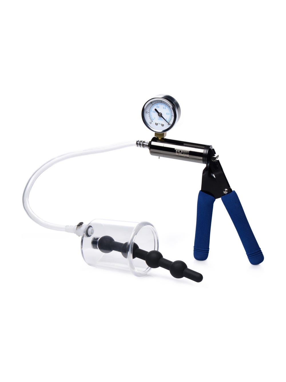 Plug Anal Perlé en Silicone avec Dispositif d'Aspiration main product photo