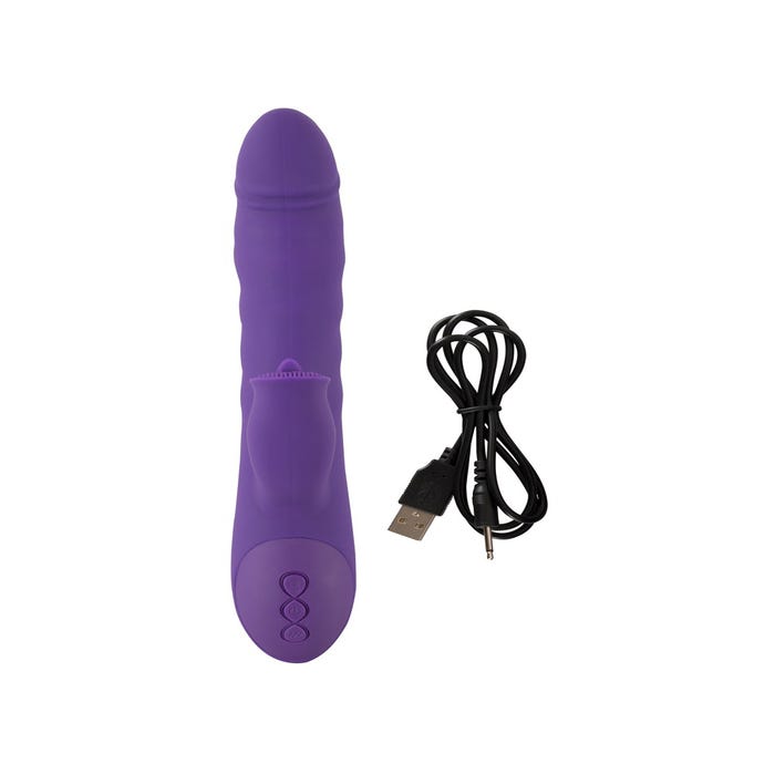 Stimulateur Rabbit Va-et-Vient et Rotatif Silicone Stars