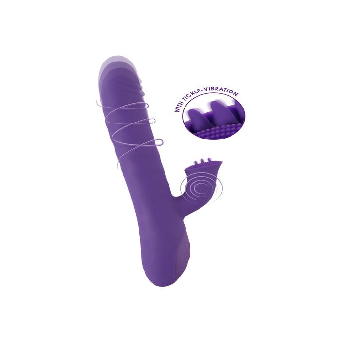 Stimulateur Rabbit Va-et-Vient et Rotatif Silicone Stars