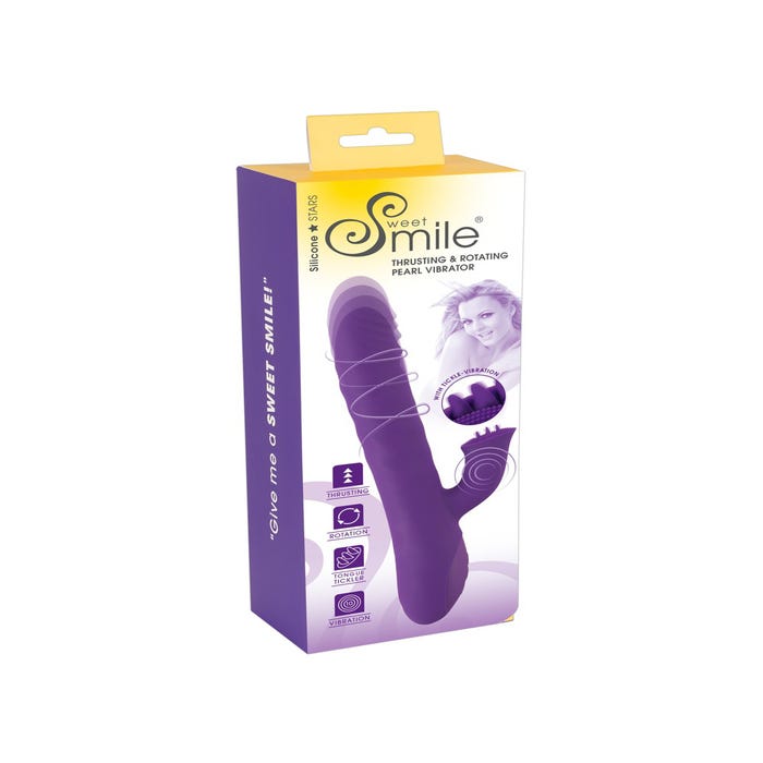 Stimulateur Rabbit Va-et-Vient et Rotatif Silicone Stars