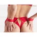 String Taille Haute avec Menottes Tapage Nocturne Rouge