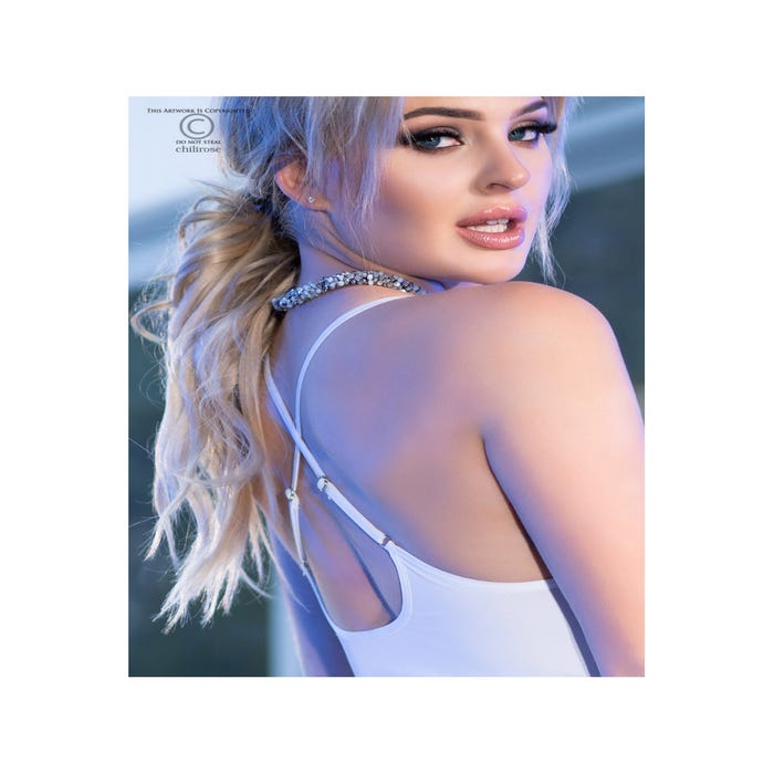 Robe Courte CR4380 Blanche
