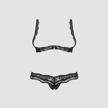 Ensemble 2 Pièces Ouvert Luvae Noir