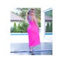 Robe Longue CR4379 Rose Fluo