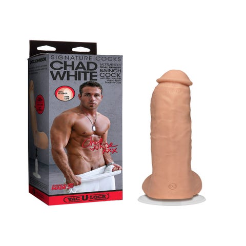 Dildo avec Testicules Vac-U-Lock Chad White 21,6 cm Signature Cocks