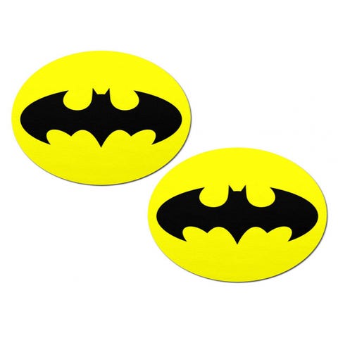 Caches-Tétons Batman Noirs & Jaunes