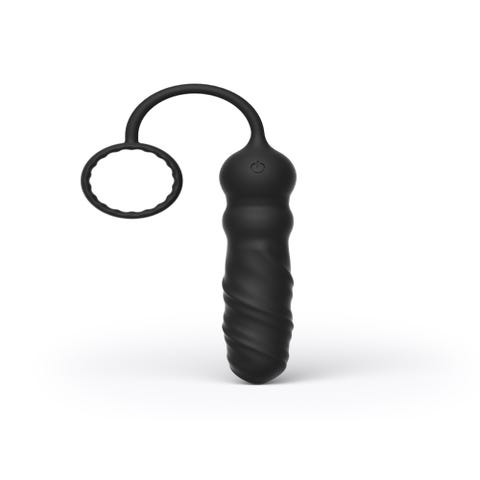 Plug Anal Vibrant Télécommandé & Cockring Deep Seeker