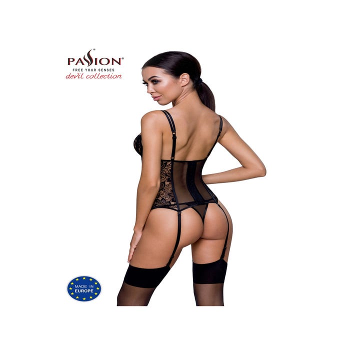 Ensemble Corset Leticia Devil Collection Noir