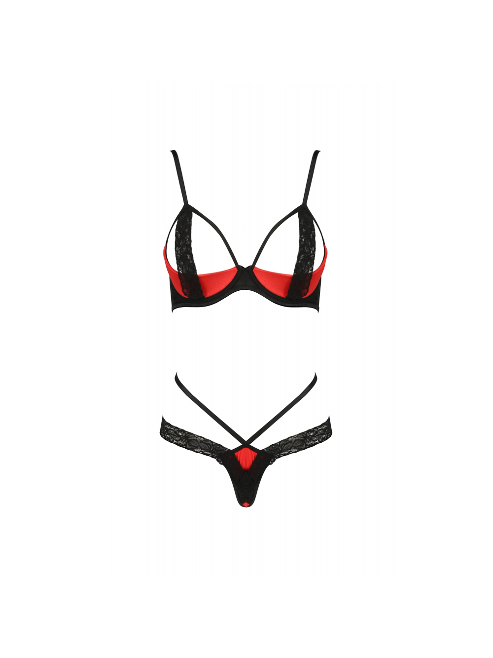 Ensemble 2 Pièces Femmina Devil Collection Rouge & Noir main product photo