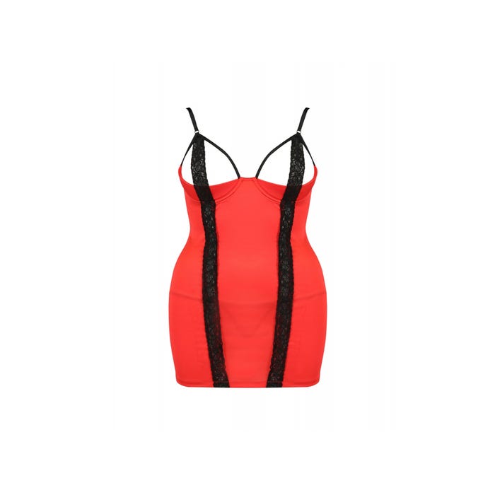 Nuisette Femmina Devil Collection Rouge Satiné 
