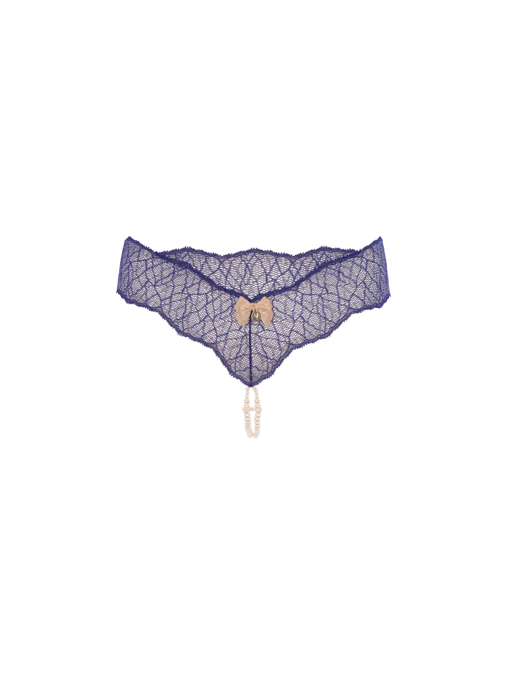 String à Double Perles Sydney Bleu main product photo