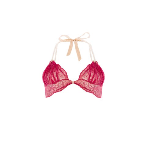 Soutien-Gorge à Perles Sydney Rouge