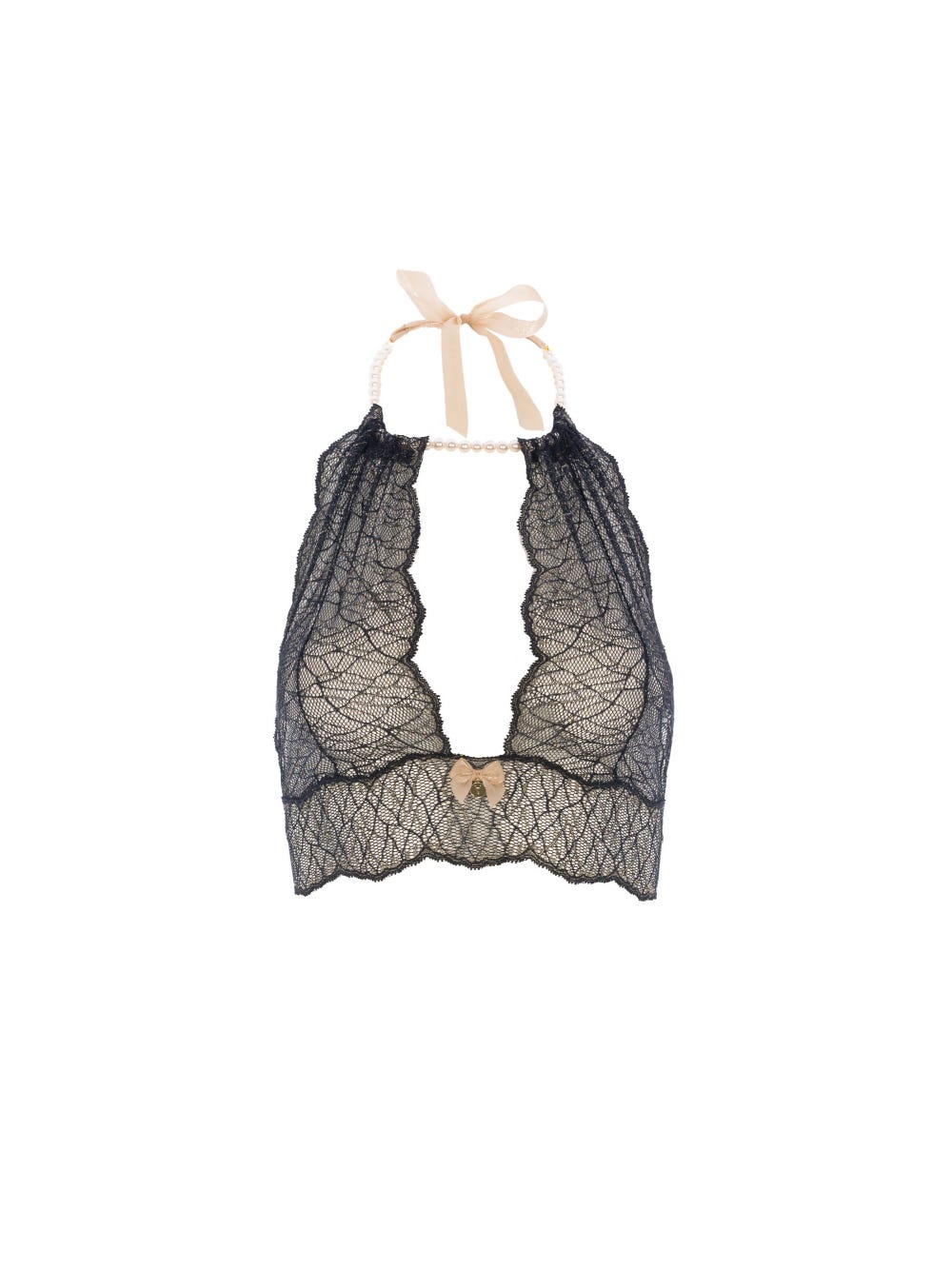 Brassière à Perles Sydney Noire main product photo