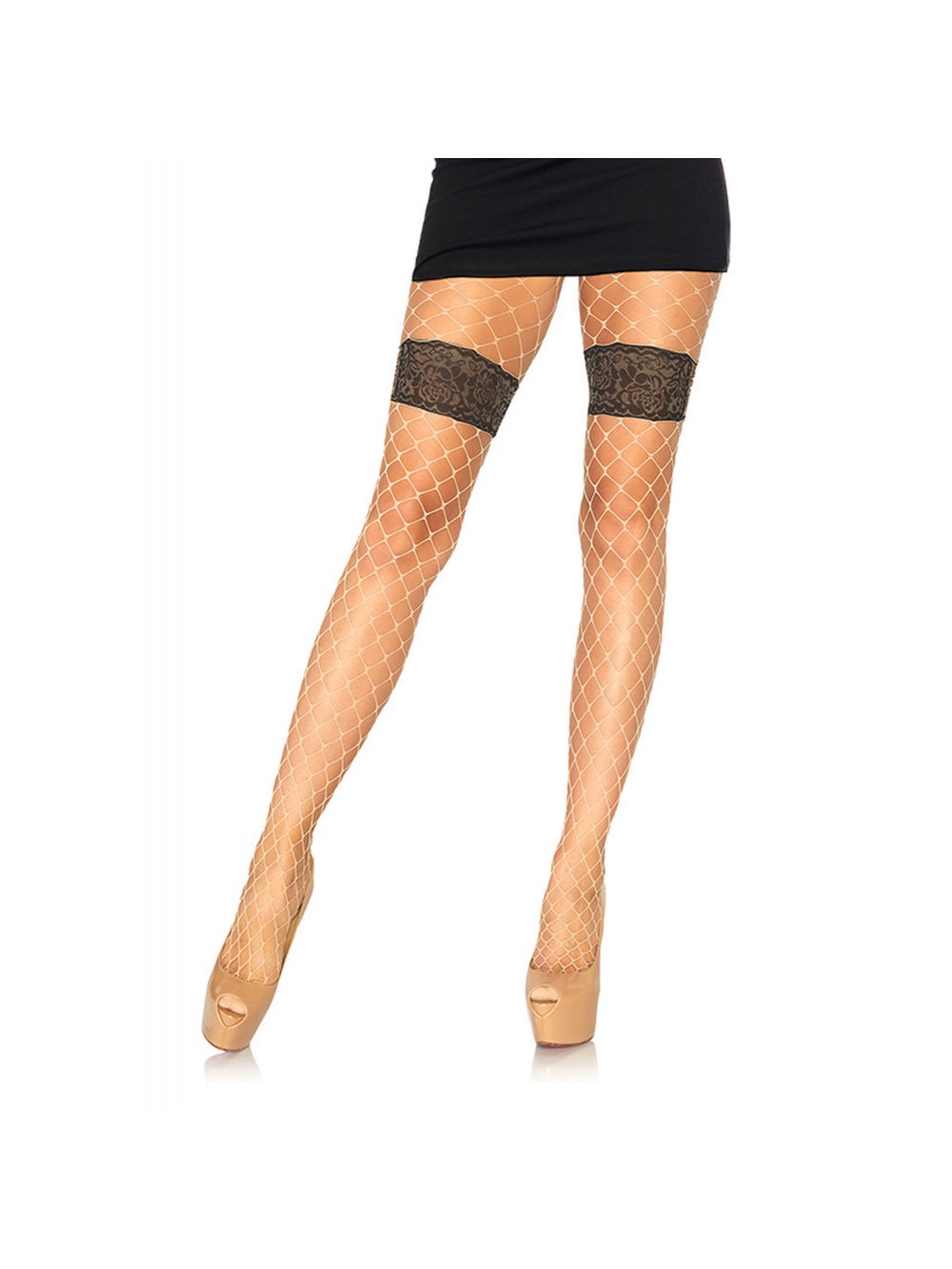 Collant 9913 Résille Large Effet Jarretières