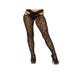 Collant Ouvert 1903 Dentelle Drapé Noir